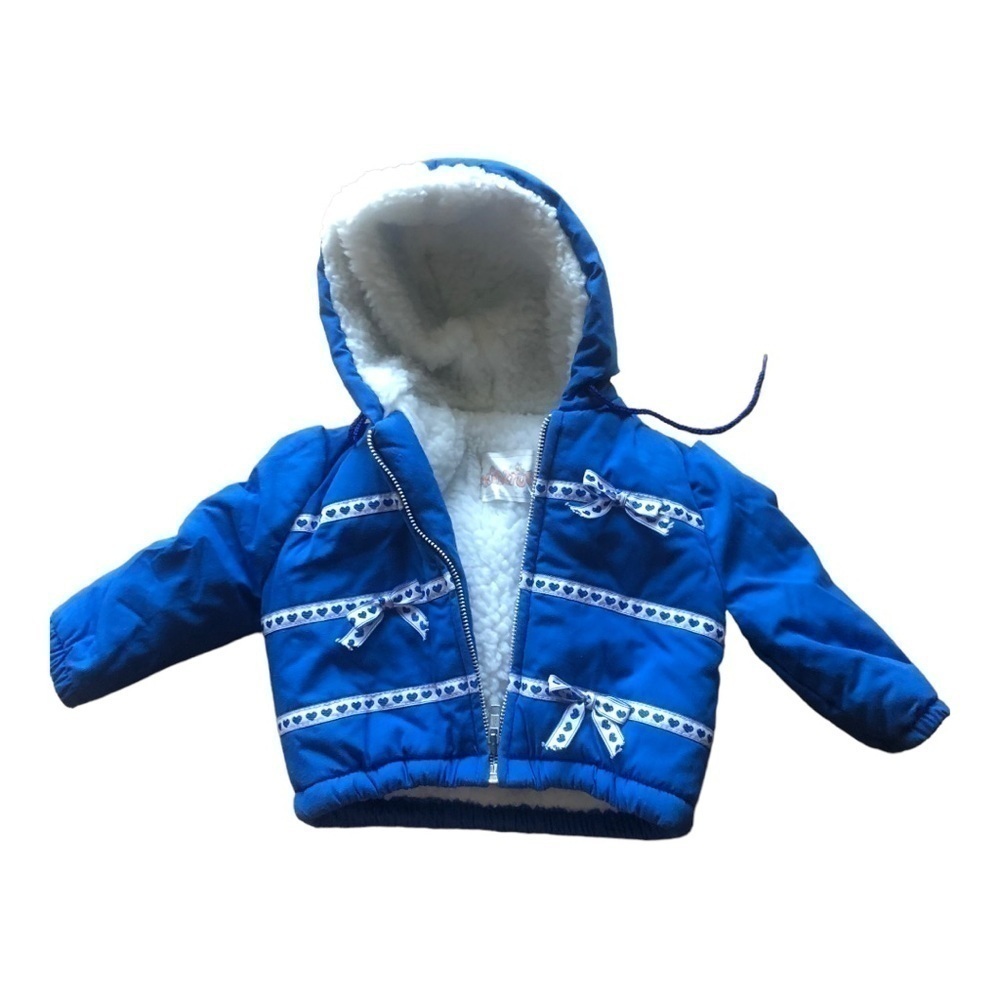 Vintage Bleu Coat for Girl Size 18 M in Excellent Used Condition